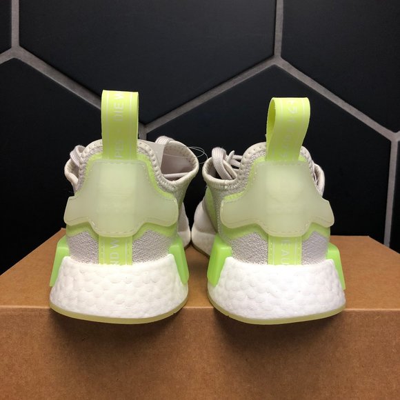 Womens Adidas NMD R1 Grey Lime Size 7 - Picture 4 of 6